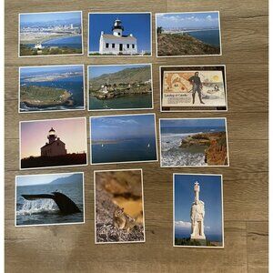 Cabrillo National Monument Point Loma California Postcards Collection Of 12